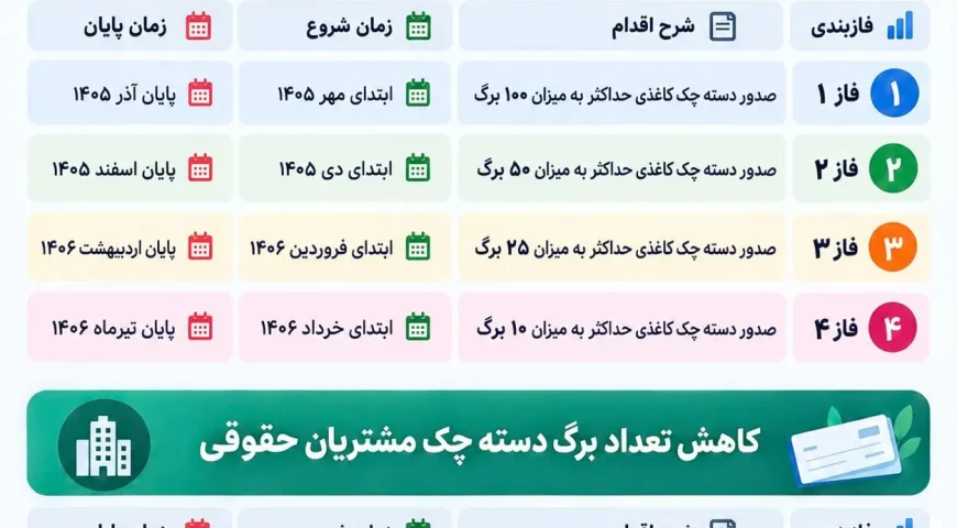 نسخه جدید بانک مرکزی برای توسعه چک‌های الکترونیکی